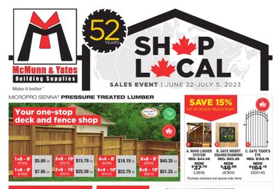 McMunn & Yates Building Supplies Flyer June 22 to July 5