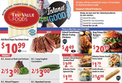 Tru Value Foods Flyer June 21 to 27