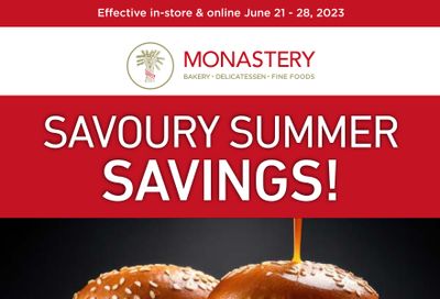 Monastery Bakery Flyer June 21 to 28