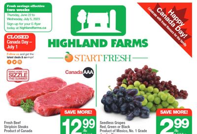 Highland Farms Flyer June 22 to July 5