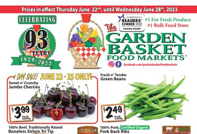 The Garden Basket Flyer June 22 to 28