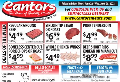 Cantor's Meats Flyer June 22 to 28