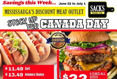 Sacks Food Co. Flyer June 22 to July 1