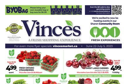 Vince's Market Flyer June 22 to July 5