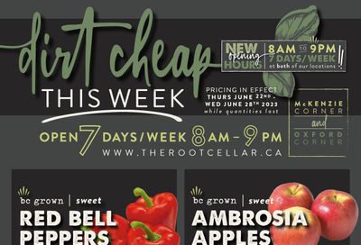 The Root Cellar Flyer June 22 to 28