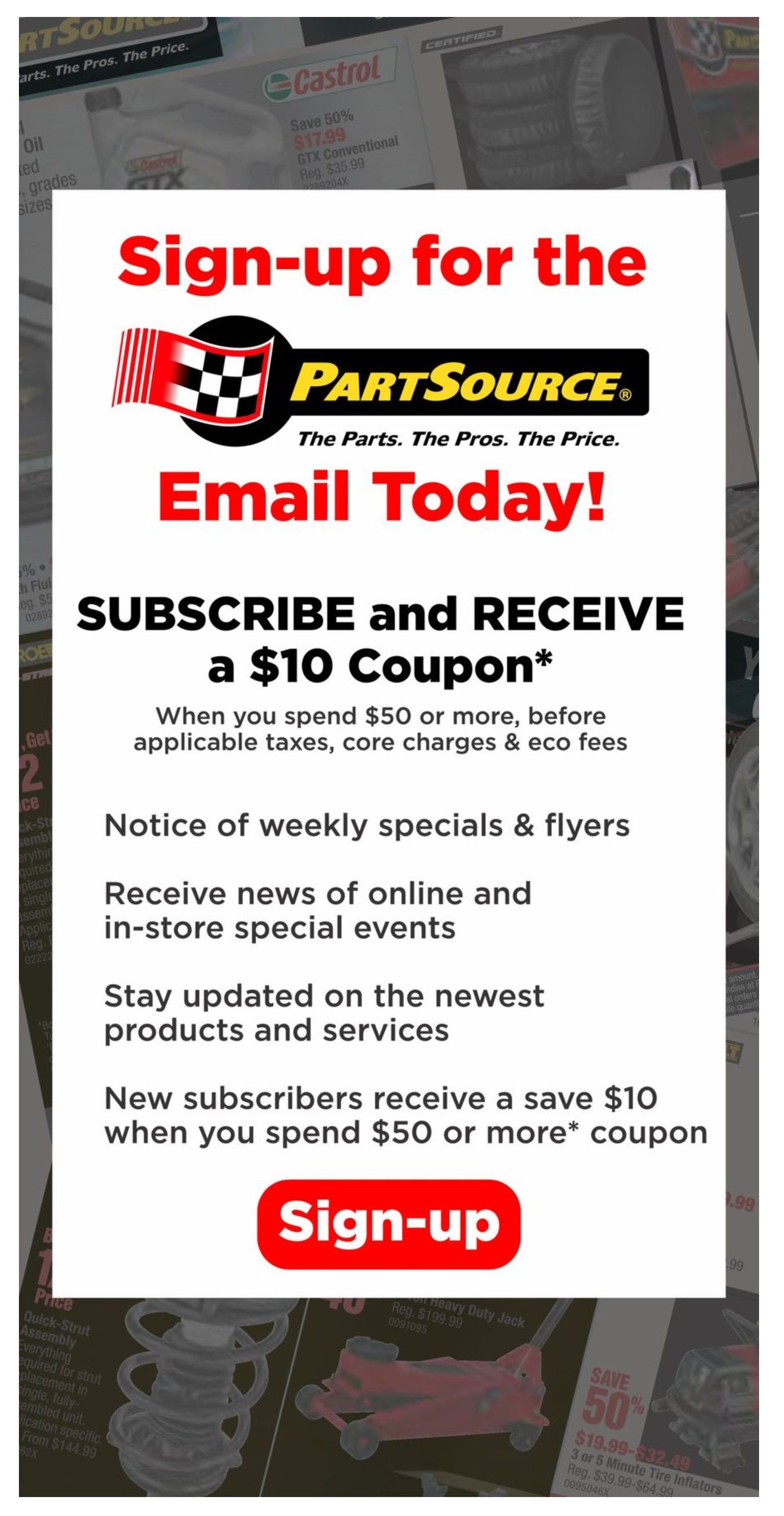 PartSource Flyer November 1 to 13