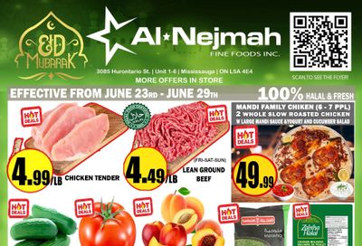 Alnejmah Fine Foods Inc. Flyer June 23 to 29