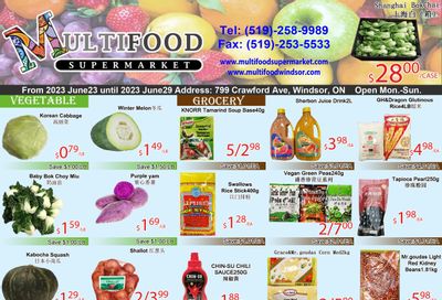 MultiFood Supermarket Flyer June 23 to 29