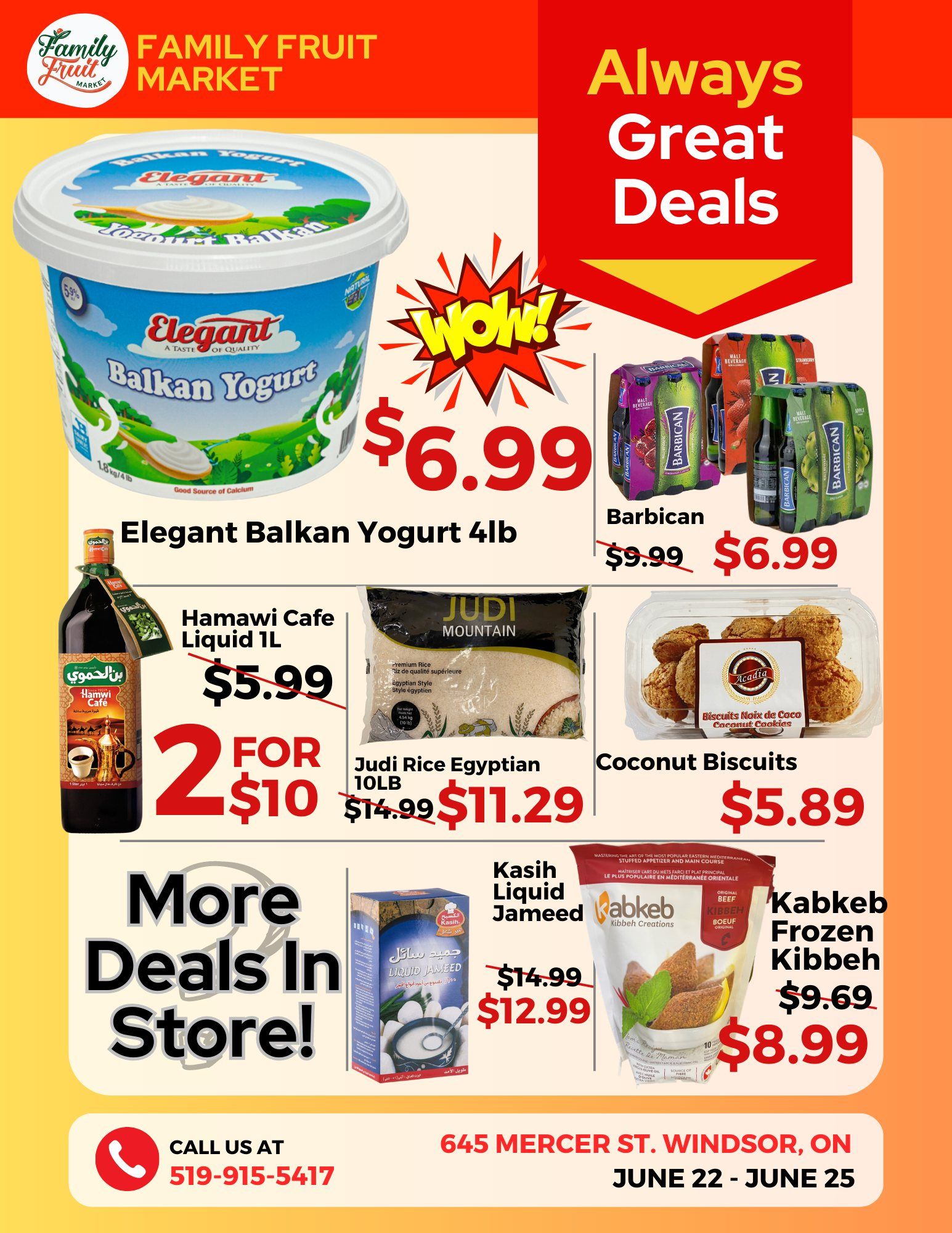 Family Fruit Market flyer June 22 to 25