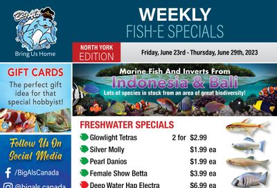 Big Al's (North York) Weekly Specials June 23 to 29