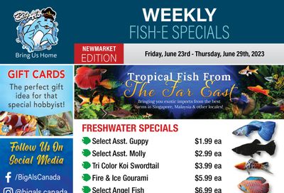 Big Al's (Newmarket) Weekly Specials June 23 to 29