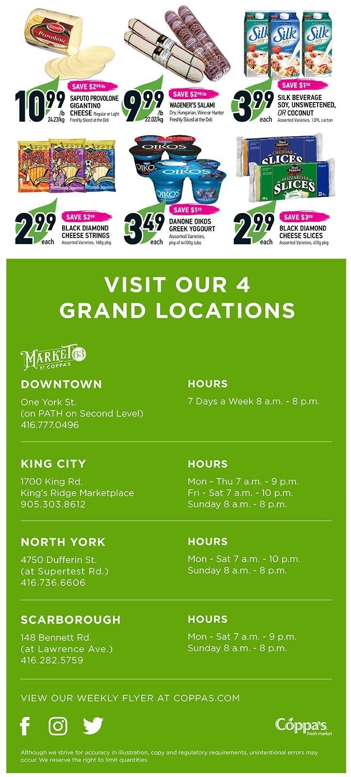 Coppa's Fresh Market Flyer May 7 to 13