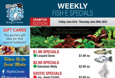 Big Al's (Brampton) Weekly Specials June 23 to 29