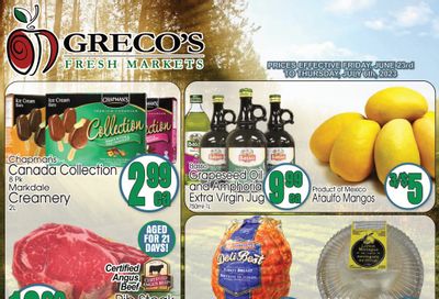 Greco's Fresh Market Flyer June 23 to July 6