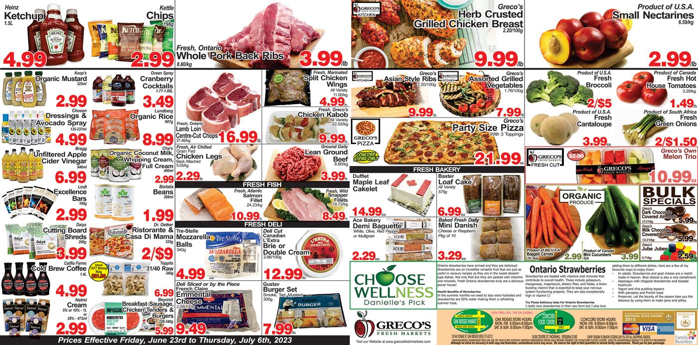 Greco's Fresh Market Flyer June 23 to July 6