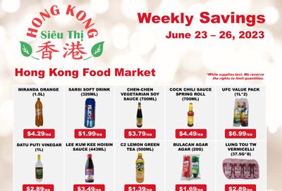 Hong Kong Food Market Flyer June 23 to 26