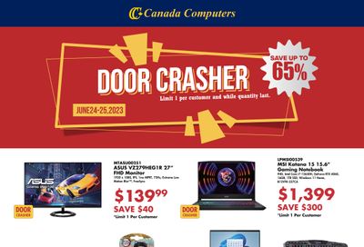 Canada Computers Door Crasher Deals Flyer June 24 and 25