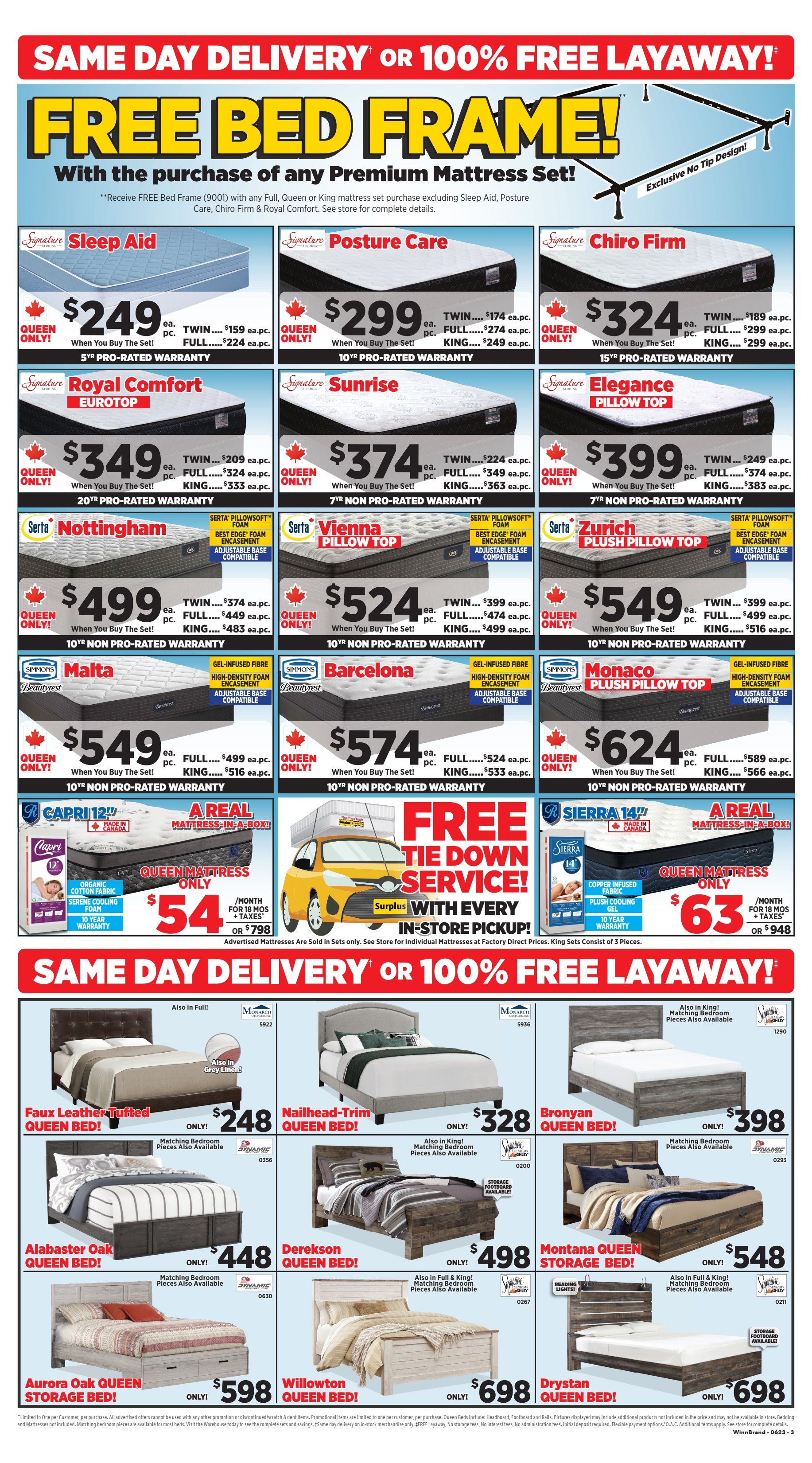 Surplus Furniture & Mattress Warehouse (Winnipeg) Flyer June 26 to July 2