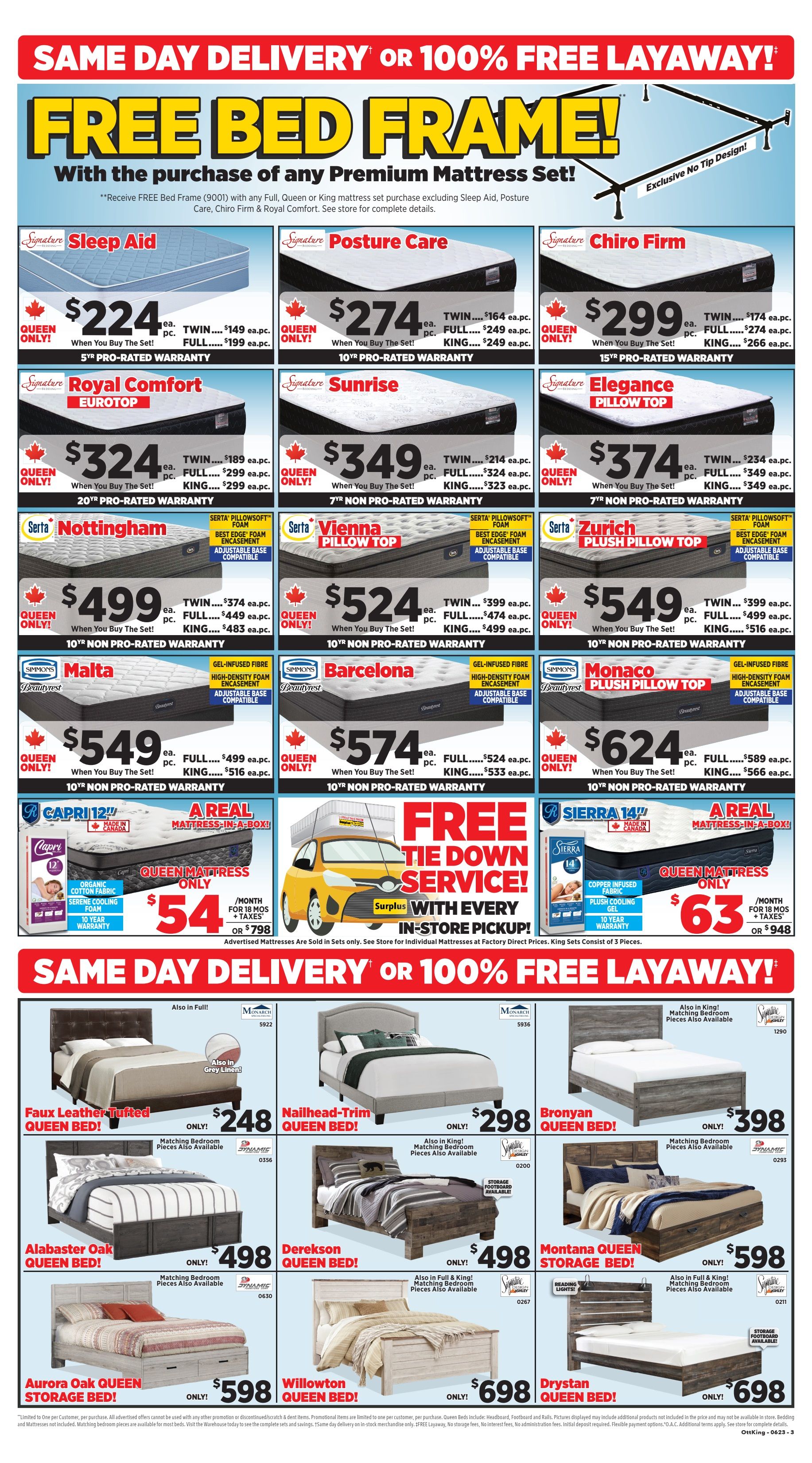 Surplus Furniture & Mattress Warehouse (Oshawa) Flyer June 26 to July 2