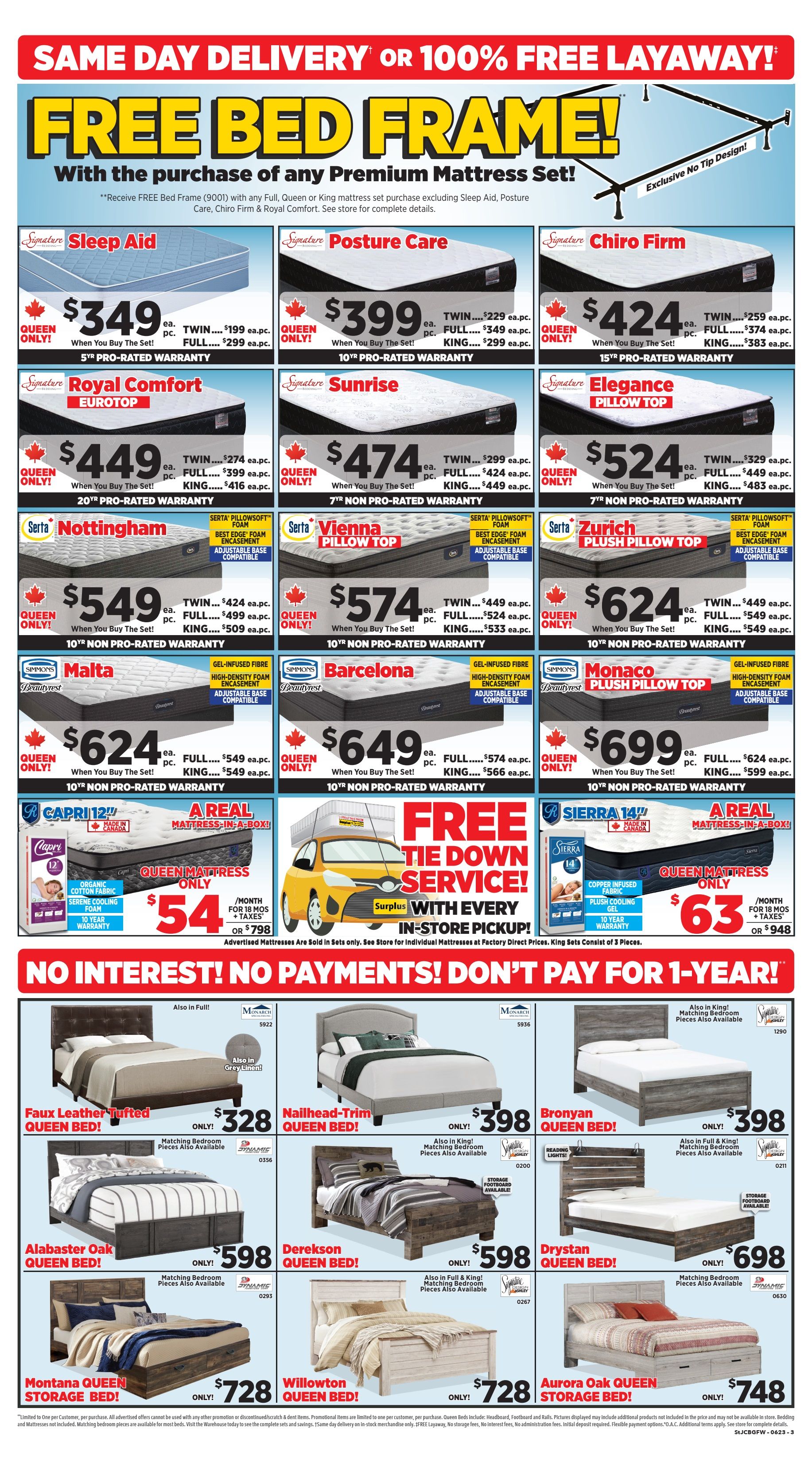 Surplus Furniture & Mattress Warehouse (Corner Brook) Flyer June 26 to July 2