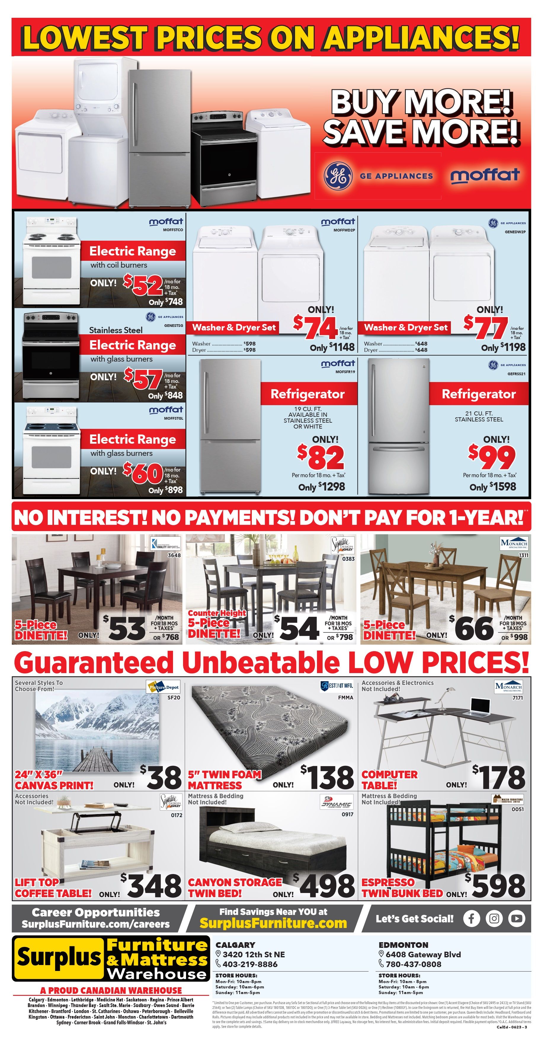 Surplus Furniture & Mattress Warehouse (Calgary) Flyer June 26 to July 2