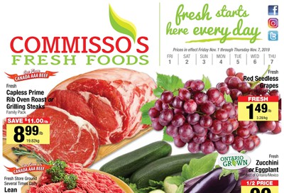 Commisso's Fresh Foods Flyer November 1 to 7