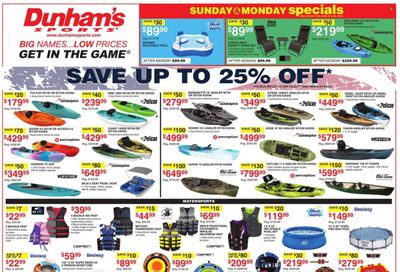 Dunham's Sports (IN, KY, MI, MN, OH, PA, SD, WI, WV) Weekly Ad Flyer Specials June 24 to June 29, 2023