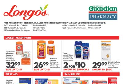 Longo's Pharmacy Flyer June 29 to August 2