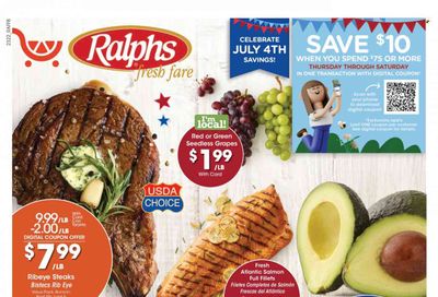 Ralphs (CA) Weekly Ad Flyer Specials June 28 to July 4, 2023