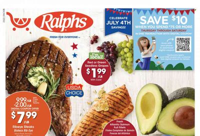 Ralphs (CA) Weekly Ad Flyer Specials June 28 to July 4, 2023