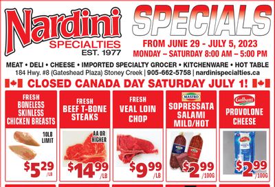 Nardini Specialties Flyer June 29 to July 5
