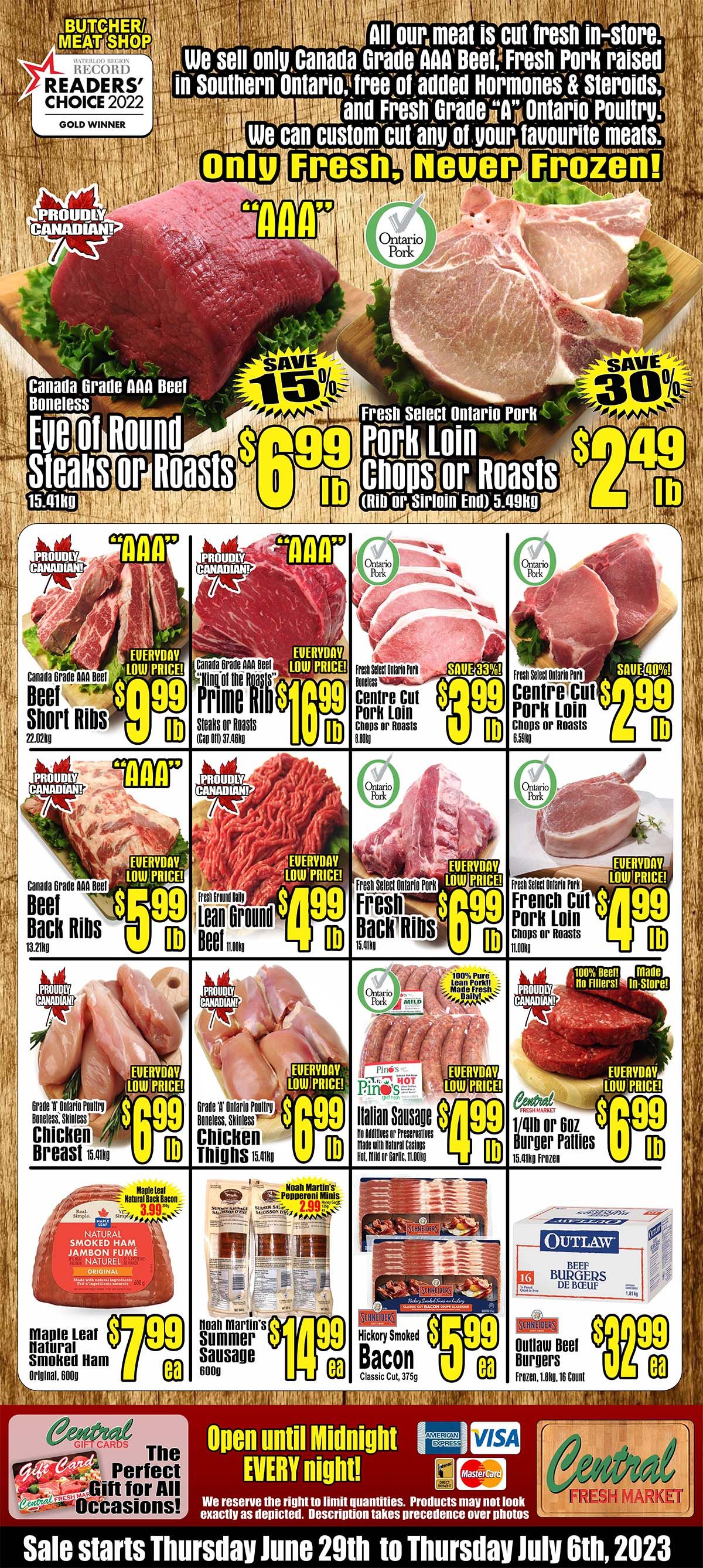 Central Fresh Market Flyer June 29 to July 6