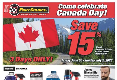 PartSource Flyer June 30 to July 2