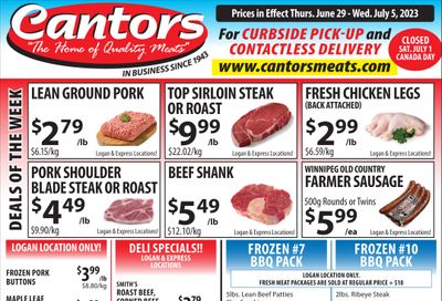 Cantor's Meats Flyer June 29 to July 5