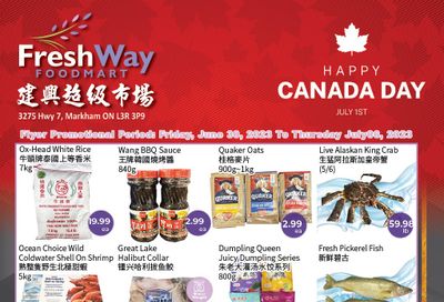 FreshWay Foodmart Flyer June 30 to July 6