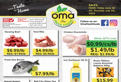 Oma Fresh Foods Flyer June 30 to July 6