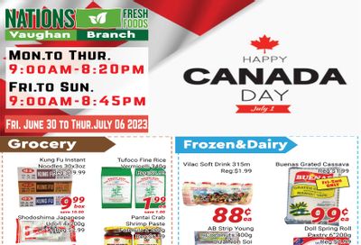 Nations Fresh Foods (Vaughan) Flyer June 30 to July 6