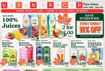 Urban Grocer Flyer June 30 to July 6