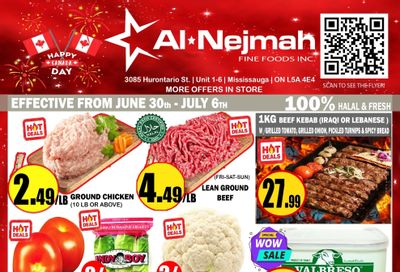 Alnejmah Fine Foods Inc. Flyer June 30 to July 6