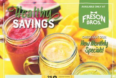 Freson Bros. Healthy Savings Flyer June 30 to July 27