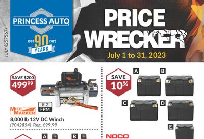 Princess Auto Price Wrecker Flyer July 1 to 31