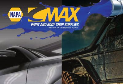 NAPA Auto Parts CMax Paint and Body Shop Supplies Flyer July 1 to September 30