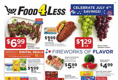 Food 4 Less (IN) Weekly Ad Flyer Specials June 28 to July 4, 2023