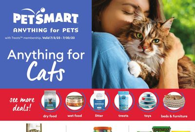 PetSmart Anything For Cats Flyer July 3 to 30