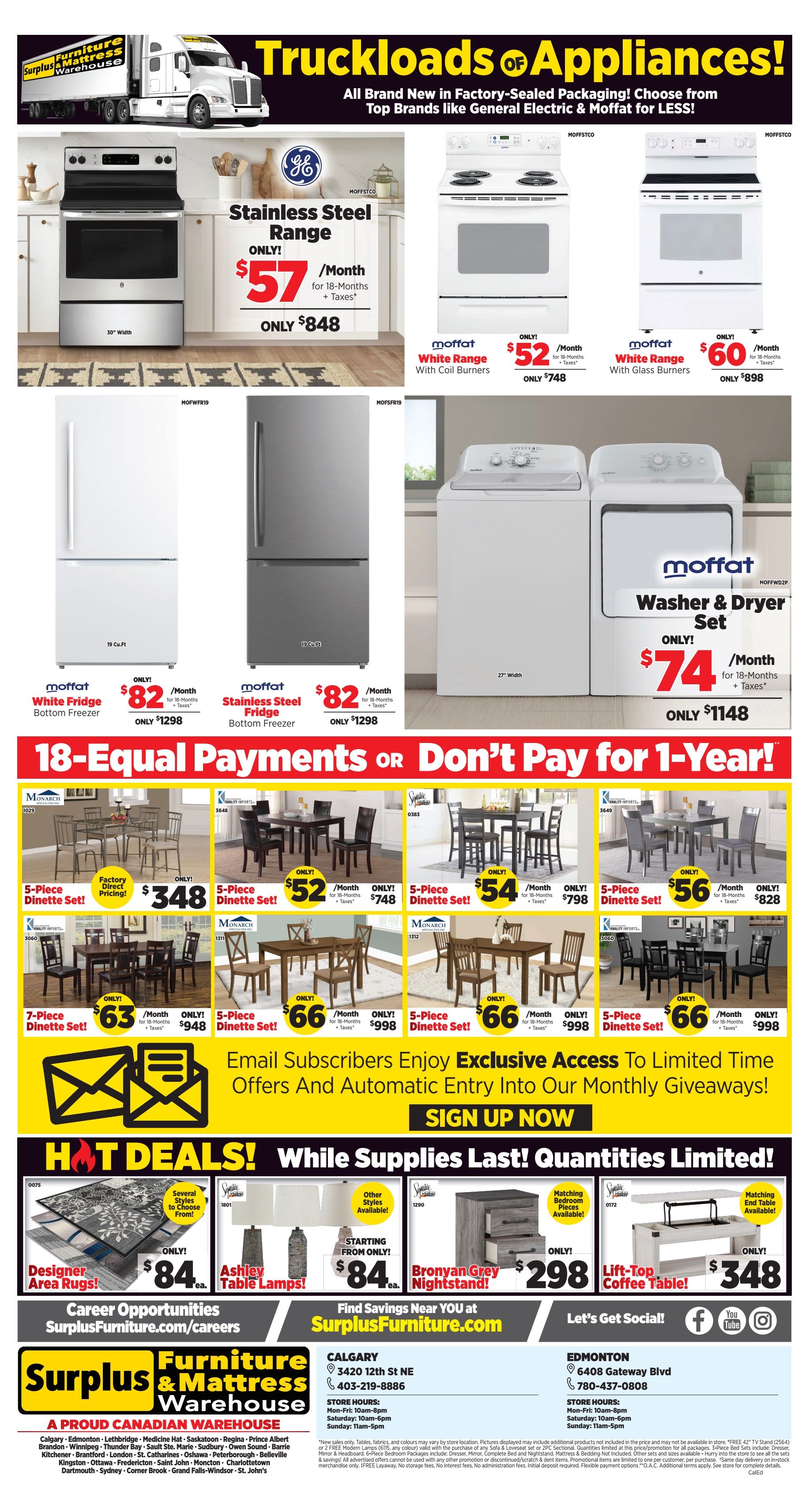 Surplus Furniture & Mattress Warehouse (Calgary) Flyer July 3 to 9