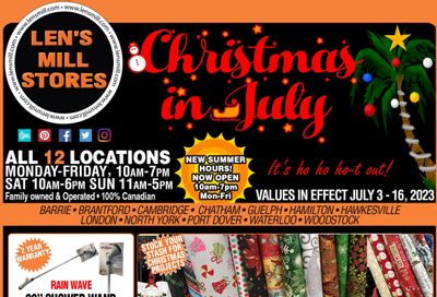 Len's Mill Stores Flyer July 3 to 16