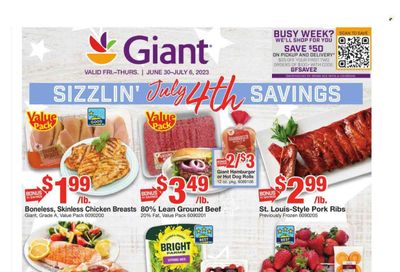 Giant Food (DE, MD, VA) Weekly Ad Flyer Specials June 30 to July 6, 2023