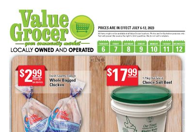 Value Grocer Flyer July 6 to 12