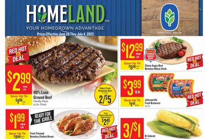 Homeland (OK, TX) Weekly Ad Flyer Specials June 28 to July 4, 2023