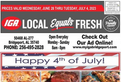 IGA (50) Weekly Ad Flyer Specials June 28 to July 4, 2023